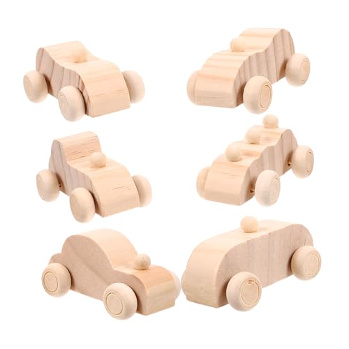 Warmhm 1 Satz DIY Holzautos Zum Bemalen Unfertige Miniaturspielzeuge Für Handwerk Und Kreative Malprojekte Für Einsatz Und Kindergärten 6 Stück Warmhm 1 Satz DIY Holzautos Zum Bemalen Unfertige Miniaturspielzeuge Für Handwerk Und Kreative Malprojekte Für Einsatz Und Kindergärten 6 Stück von Warmhm