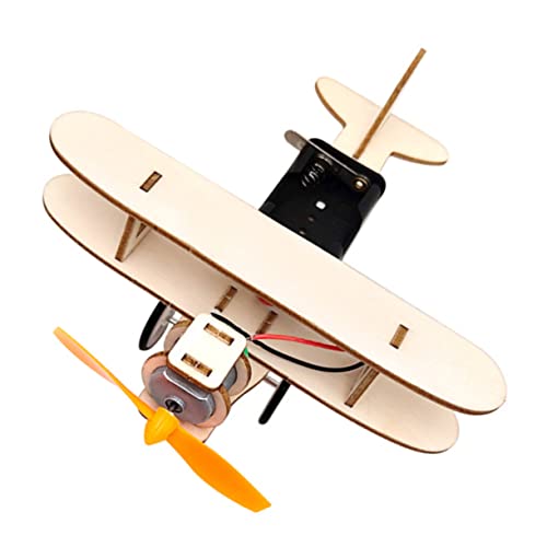 Warmhm 1 Satz DIY Holzflugzeug Modell Kreatives Bastelspielzeug für Fördert Beobachtungs und Denkfähigkeiten aus Hochwertigem Holz für Experimente und Bildung von Warmhm