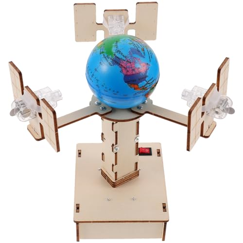 Warmhm 1 Satz DIY Holzmodell Bausatz Geosynchroner Modell für Wissenschaftliches Lernspielzeug für Kreative Experimente und Ingenieurfähigkeiten von Warmhm