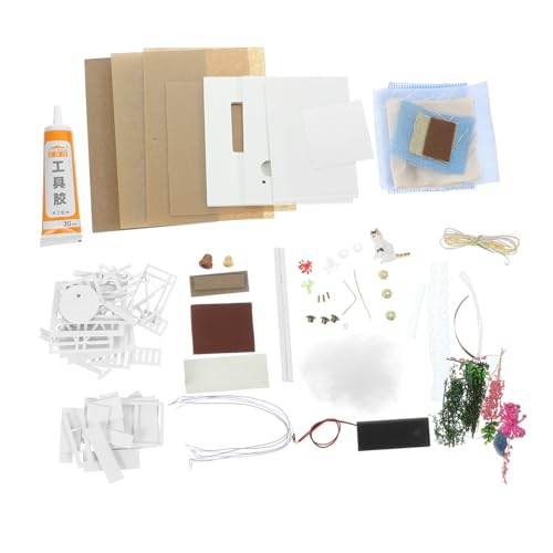 Warmhm 1 Satz DIY Miniaturhaus Bausatz Simuliertes Puppenhaus für Kreatives Bastelset Vorstellungskraft und Koordination für Eltern Interaktion und Kognitive Entwicklung Warmhm 1 Satz DIY Miniaturhaus Bausatz Simuliertes Puppenhaus für Kreatives Bastelset Vorstellungskraft und Koordination für Eltern Interaktion und Kognitive Entwicklung von Warmhm