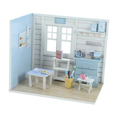 Warmhm 1 Satz DIY Miniaturhaus Bausatz für Kreatives Puzzle Sozialer und Emotionaler Entwicklung Einfach Zusammenzubauen für Familienaktivitäten von Warmhm