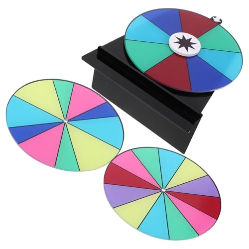 Warmhm 1 Satz - Drehendes Rad -Spiel Karnevalsspiele Zirkus-preisrad Tischplatte Mit Drehbarem Preisrad Mini-spinnrad Hängendes Spinnrad Acryl von Warmhm