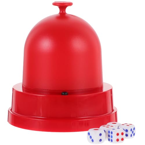 Warmhm 1 Satz Elektrischer Siebbecher Bunt Elektrische Würfel Maschine Würfel Mit Becher Spiel Aber Unterhaltungswürfel Würfel Für Die Party Rot Elektronisches Bauteil von Warmhm