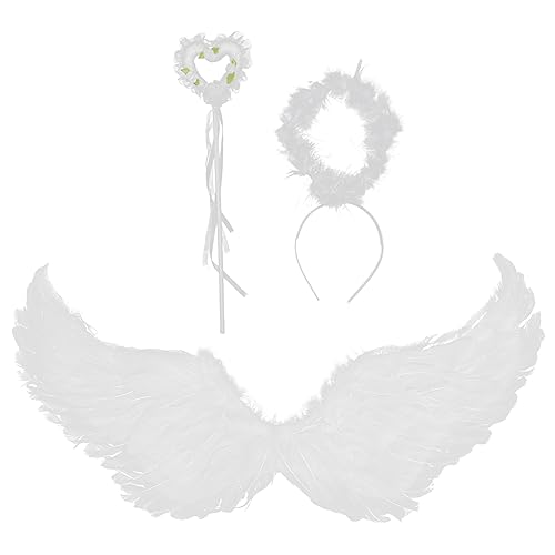 Warmhm 1 Satz Engel Flügel für Cosplay Kostüm Accessoire mit Zauberhaftem Kopfband für Karneval Geburtstagsfeiern und Aufführungen Langlebig und Sicher der Anwendung Warmhm 1 Satz Engel Flügel für Cosplay Kostüm Accessoire mit Zauberhaftem Kopfband für Karneval Geburtstagsfeiern und Aufführungen Langlebig und Sicher der Anwendung von Warmhm