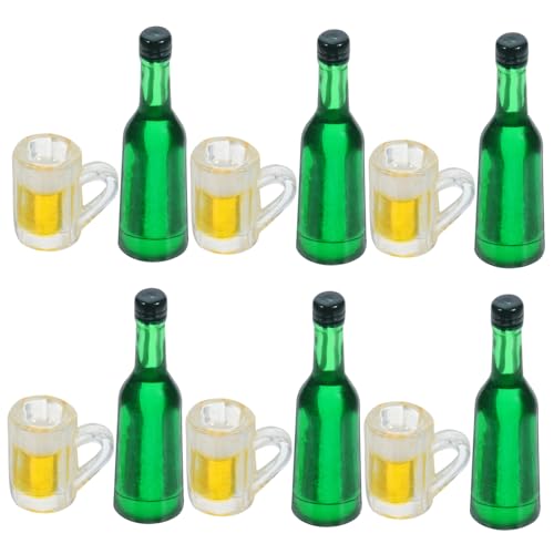 Warmhm Mini-bierkrüge Aus Kunstharz Mit Schnapsgläsern Schreibtischdekoration Für Miniaturhäuser Und Projekte von Warmhm