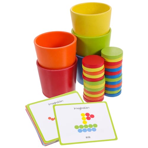 Warmhm Farbsortierbecher für Kleinkinder Sensorisches Lernspielzeug Kognitive und Formsortierung Pädagogisches Spielzeug für Frühe Entwicklung Holzspielzeug zum Erlernen von Farben Warmhm Farbsortierbecher für Kleinkinder Sensorisches Lernspielzeug Kognitive und Formsortierung Pädagogisches Spielzeug für Frühe Entwicklung Holzspielzeug zum Erlernen von Farben von Warmhm
