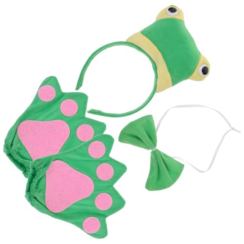Warmhm 1 Satz Frosch-Stirnband-Set Tierkostüm für Frosch Stirnband Froschparty -Dekorationen Froschkostüm Cosplay-Kostüm für Partystirnband Tierstirnband Stoff Green von Warmhm