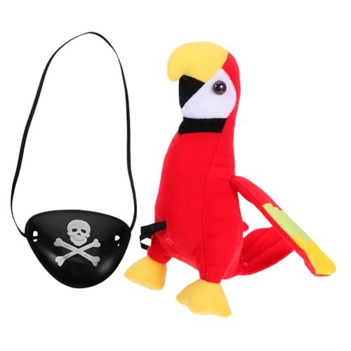 Warmhm 1 Satz Halloween-Cosplay-Requisiten Piraten-Cosplay-Requisiten Papagei Auf Der Schulter Partykostüm Kostümzubehör Plüsch Papagei Cosplay-zubehör Partyzubehör Pp Baumwolle von Warmhm