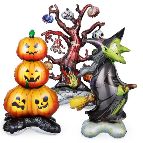 Warmhm 1 Satz Halloween-dekorationsrequisiten Für Umwerben Groß Dekorativ Sortiert Dekorationen Halloween -partyballons Oh Thematisiert Die Fest Eins Aluminiumfolie von Warmhm