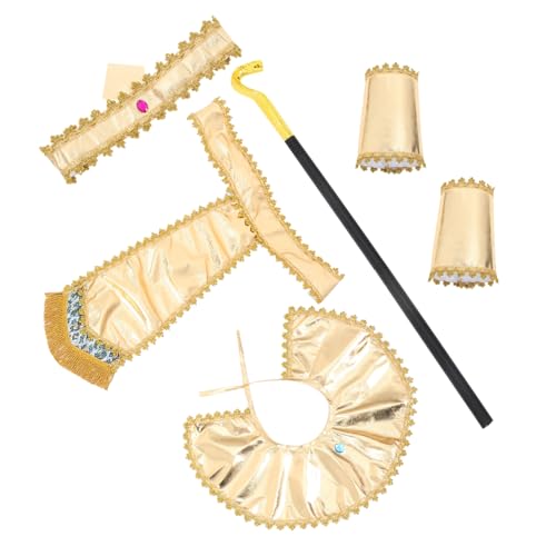 Warmhm 1 Satz Halloween -outfit Imitiertes Pharaonenkostüm Verkleidungskostüm Für Party Ägyptisches -outfit Party Performance Outfit Nachgeahmtes Auftrittsoutfit Golden Stoff Warmhm 1 Satz Halloween -outfit Imitiertes Pharaonenkostüm Verkleidungskostüm Für Party Ägyptisches -outfit Party Performance Outfit Nachgeahmtes Auftrittsoutfit Golden Stoff von Warmhm