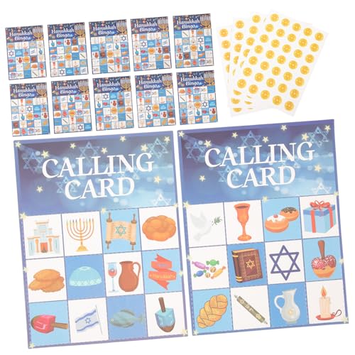 Warmhm Papier Bingo Spielkarten Satz für Chanukka 24 Personen Kreatives Partyspiel Interaktives Spielzeug für Familienunterhaltung Chanukka Party Zubehör Warmhm Papier Bingo Spielkarten Satz für Chanukka 24 Personen Kreatives Partyspiel Interaktives Spielzeug für Familienunterhaltung Chanukka Party Zubehör von Warmhm
