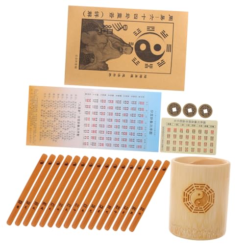 Warmhm 1 Satz Hexagramm -Werkzeug Chinesische Weissagungsspielstöcke Chinesische Weissagungsstütze Chinesisches Weissagungswerkzeug Weissagungsspiel Bleibt Bei Pot Bambus Warmhm 1 Satz Hexagramm -Werkzeug Chinesische Weissagungsspielstöcke Chinesische Weissagungsstütze Chinesisches Weissagungswerkzeug Weissagungsspiel Bleibt Bei Pot Bambus von Warmhm