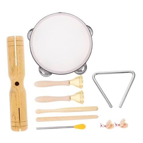 Warmhm 1 Satz Holz Musik Instrumente für Kleinkinder 1-3 Instrumente für im Alter von 5-9 Jahren Instrumente für im Alter von 3-5 Jahren Beige von Warmhm