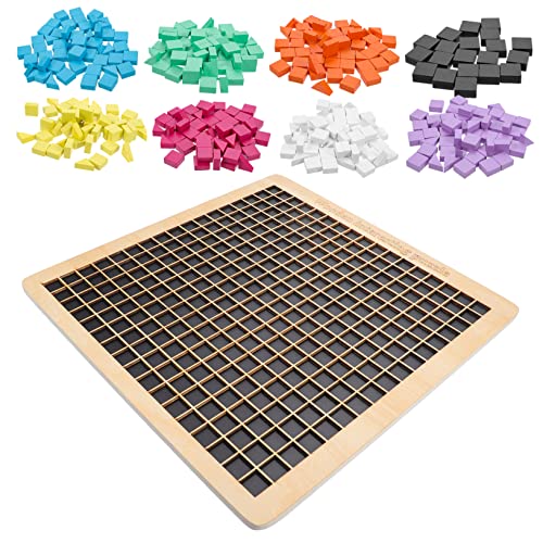 Warmhm 1 Satz Holz Puzzle für Kreatives Lernspielzeug Handfertigkeit und Vorstellungskraft Interaktive Eltern Junge Mädchen Aktivität Montessori Farbiges Design von Warmhm