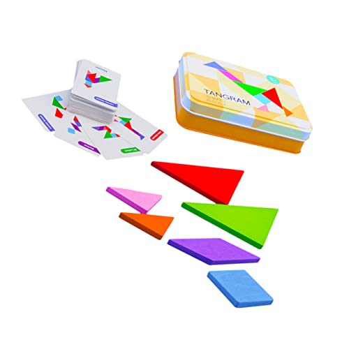 Warmhm 1 Satz Holz Tangram Puzzle für Lernspielzeug Kreativität und Geometrischem Teilig Sicher und Nachhaltig für Jungen Warmhm 1 Satz Holz Tangram Puzzle für Lernspielzeug Kreativität und Geometrischem Teilig Sicher und Nachhaltig für Jungen von Warmhm