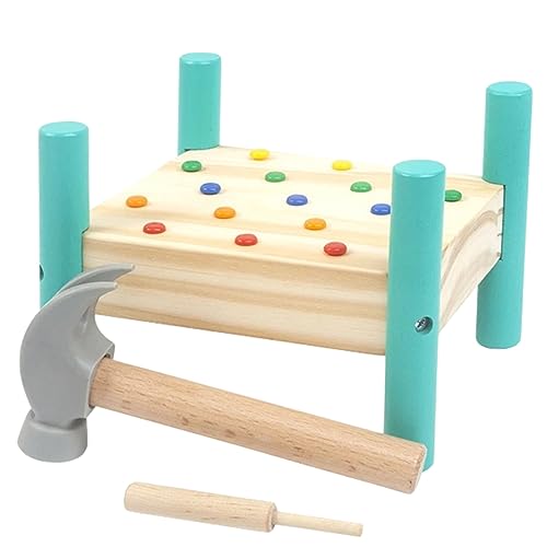 Warmhm 1 Satz Holzklopfspielzeug für Farbiges Nagelbrett Kreativität und Hand Augen Koordination Pädagogisches für Jungen und Ab Jahren Warmhm 1 Satz Holzklopfspielzeug für Farbiges Nagelbrett Kreativität und Hand Augen Koordination Pädagogisches für Jungen und Ab Jahren von Warmhm