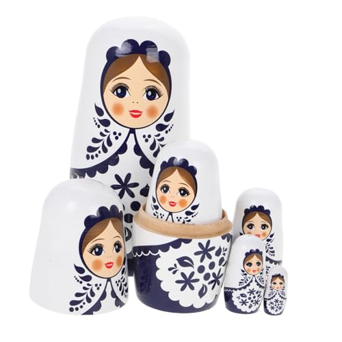 Warmhm 1 Satz Holzpuppenspielzeug Babuschka basteln Puppen Nistpuppen DIY Schmuckhandwerk für Bastelset für Matroschka -Kits Holzbausatz hölzern Warmhm 1 Satz Holzpuppenspielzeug Babuschka basteln Puppen Nistpuppen DIY Schmuckhandwerk für Bastelset für Matroschka -Kits Holzbausatz hölzern von Warmhm