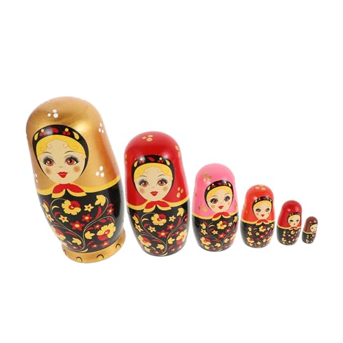 Warmhm 1 Satz Holzpuppenspielzeug Geburtstagsgeschenk sammlerstücke Kunstvolle Puppen Nistpuppen für Weihnachts-Nistpuppe Matroschka russisch Nistspielzeug hölzern Warmhm 1 Satz Holzpuppenspielzeug Geburtstagsgeschenk sammlerstücke Kunstvolle Puppen Nistpuppen für Weihnachts-Nistpuppe Matroschka russisch Nistspielzeug hölzern von Warmhm