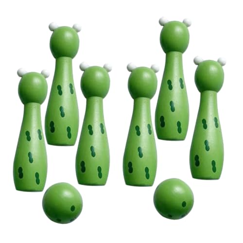 Warmhm 1 Satz Holzspielzeug Bowlingkugel für interessantes Bowlingspielspielzeug Bowling für Bowlingspielzeug für Bowling für Kleinkinder Buche Green Warmhm 1 Satz Holzspielzeug Bowlingkugel für interessantes Bowlingspielspielzeug Bowling für Bowlingspielzeug für Bowling für Kleinkinder Buche Green von Warmhm