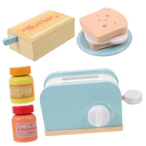Warmhm 1 Satz Holzspielzeug Toaster Set für Interaktives Küchenzubehör Lernspielzeug für Kreative Rollenspiele für Fördert Kognitive Fähigkeiten und Kreativität Warmhm 1 Satz Holzspielzeug Toaster Set für Interaktives Küchenzubehör Lernspielzeug für Kreative Rollenspiele für Fördert Kognitive Fähigkeiten und Kreativität von Warmhm