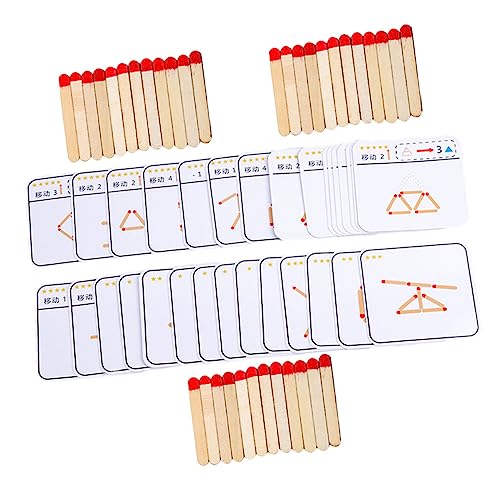 Warmhm 1 Satz Intelligentes Holzpuzzle für Entwicklungs und Lernspielzeug für Kleinkinder Fördert Logisches Konzentration und Kreativität für Jahre von Warmhm