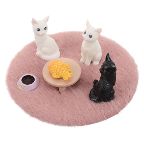 Warmhm 1 Satz Katzen-Set-Ornamente Katzenfiguren Minikatzen Miniaturkatzen Katzen Katzen Teppich Katzen Deko Katzen Accessoires Puppenhaus-Haustiere Miniaturfiguren Harz Warmhm 1 Satz Katzen-Set-Ornamente Katzenfiguren Minikatzen Miniaturkatzen Katzen Katzen Teppich Katzen Deko Katzen Accessoires Puppenhaus-Haustiere Miniaturfiguren Harz von Warmhm