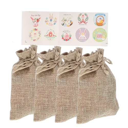 1 Satz Kleine Tasche für Ostern geschenkverpackung ostern geschenktüte ostern Kordelzug Süßigkeitentasche Schmuckbeutel Aufbewahrungstasche Geschenktasche Leinen- von Warmhm