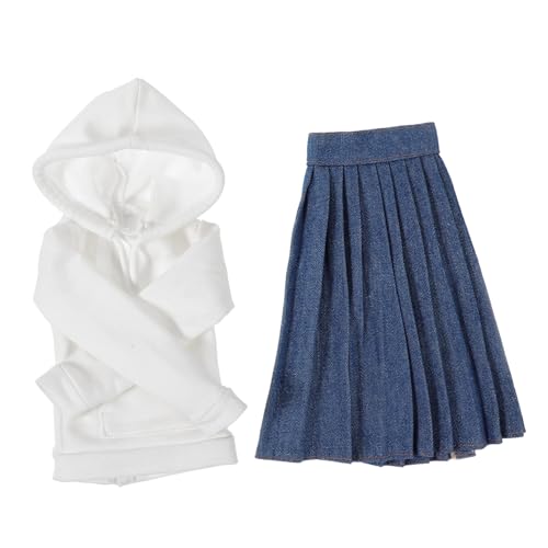 Warmhm 1 Satz Kleines Puppenkleidungsset Adorable Mini Doll Outfit mit Kapuzenpullover für Kreative DIY Spielerinnen Dekoration für Puppen für Verschiedene Anlässe von Warmhm