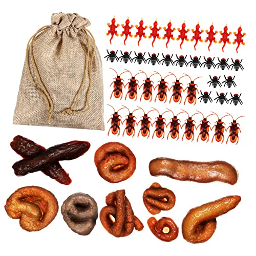Warmhm 1 Satz Kniffliger lustiger KOT Halloween scherzen Dekorationen gefälschte Scherzartikel Plastikspielzeug gefälschte Knebelgeschenke Simulation Nachahmung Sack von Warmhm