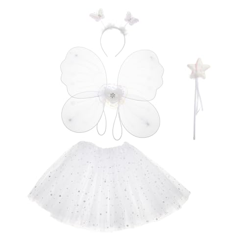 Warmhm 1 Satz Kostümset für Teiliges Set mit Schmetterlingsflügeln Tüllrock und Zauberstab für Karneval Geburtstagsfeiern Fotoshootings und Auftritte Hochwertige Bequeme und Langlebige Warmhm 1 Satz Kostümset für Teiliges Set mit Schmetterlingsflügeln Tüllrock und Zauberstab für Karneval Geburtstagsfeiern Fotoshootings und Auftritte Hochwertige Bequeme und Langlebige von Warmhm
