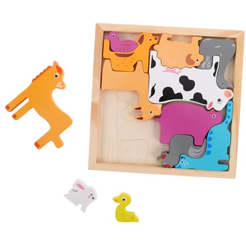 Warmhm 1 Satz Kreatives dreidimensionales Puzzle Lernspielzeug für Kleinkinder Vorschulrätsel Nutztiere für Kleinkinder Kleinkind -Rätsel Puzzle für Holz Warmhm 1 Satz Kreatives dreidimensionales Puzzle Lernspielzeug für Kleinkinder Vorschulrätsel Nutztiere für Kleinkinder Kleinkind -Rätsel Puzzle für Holz von Warmhm