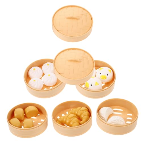Warmhm 1 Satz Küchenspielzeug Spielzeugkühlschrank Essen Kleinkindspielzeug Mini-Essen Mini-Rollenspiel Probieren Spielset Für Die Kinderküche Spielküchenzubehör Plastik von Warmhm
