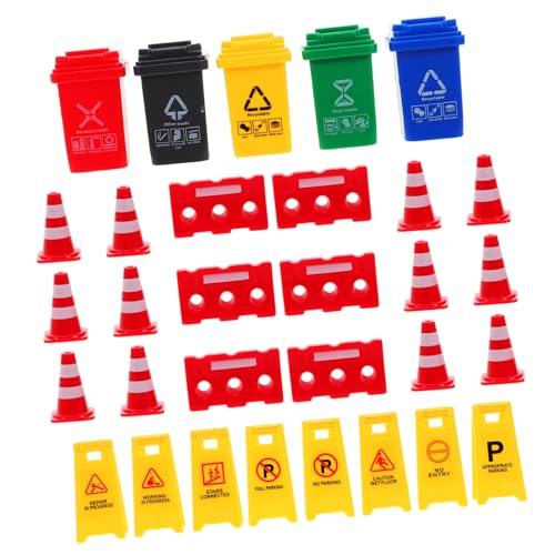 Warmhm 1 Satz Lehrmittel Für Verkehrskegel Für Winzige Verkehrskegel Miniatur-mülltonne Kleine Verkehrskegel Mülleimer-Ornament Straßenschilder Für Plastik Warmhm 1 Satz Lehrmittel Für Verkehrskegel Für Winzige Verkehrskegel Miniatur-mülltonne Kleine Verkehrskegel Mülleimer-Ornament Straßenschilder Für Plastik von Warmhm