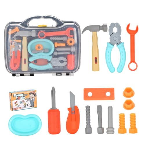 Warmhm 1 Satz Lernspielzeug Werkzeugset für Werkzeugset mit Schraubendreher Hammer Wrench und Zubehör für Fördert Kreativität und Hand Augen Koordination Warmhm 1 Satz Lernspielzeug Werkzeugset für Werkzeugset mit Schraubendreher Hammer Wrench und Zubehör für Fördert Kreativität und Hand Augen Koordination von Warmhm