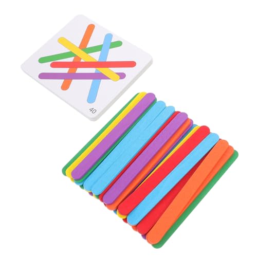 Warmhm 1 Satz Logic Stick -Spielzeuge Kleinkindspielzeug Kinderspielzeug sensorisches Holzstreifen Eisstangen Holzstäbchen Spielstock am Stiel Regenbogenstab Papier Warmhm 1 Satz Logic Stick -Spielzeuge Kleinkindspielzeug Kinderspielzeug sensorisches Holzstreifen Eisstangen Holzstäbchen Spielstock am Stiel Regenbogenstab Papier von Warmhm