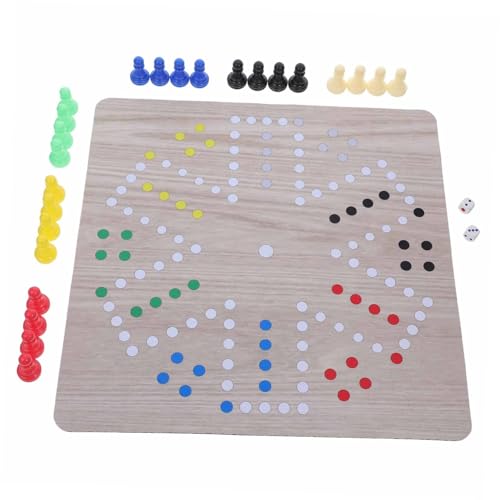 Warmhm 1 Satz Ludo Schachbretter Tragbares Schach Gummi von Warmhm