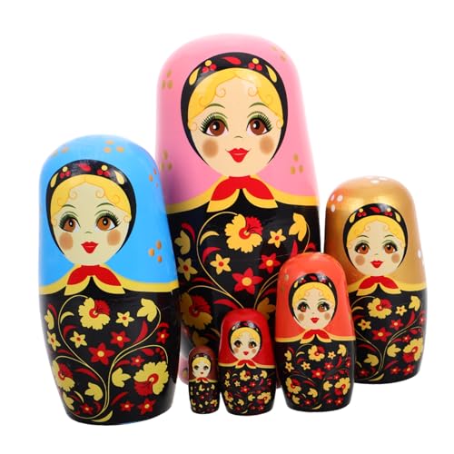 Warmhm 1 Satz Matroschka- Nistspielzeug Russische Nistpuppen Für Matryoshka -Puppe Matroschka-Puppen Nistpuppen Aus Holz Puppen Stapeln Hölzern Warmhm 1 Satz Matroschka- Nistspielzeug Russische Nistpuppen Für Matryoshka -Puppe Matroschka-Puppen Nistpuppen Aus Holz Puppen Stapeln Hölzern von Warmhm