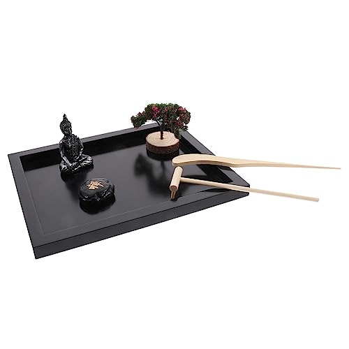 Warmhm 1 Satz Meditationssandkasten mit Buddha Zen Garten Deko für Kreative für Schreibtisch Meditation und für Zen Kultur Warmhm 1 Satz Meditationssandkasten mit Buddha Zen Garten Deko für Kreative für Schreibtisch Meditation und für Zen Kultur von Warmhm