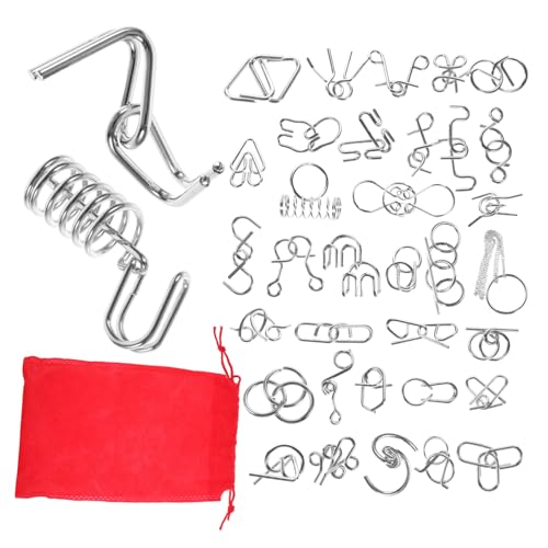 Warmhm 1 Satz Metall Gehirnspielzeug Teiliges Puzzle für Interaktives Teaser Kreativität und Kritischem Herausfordernde Denkspiele und von Warmhm