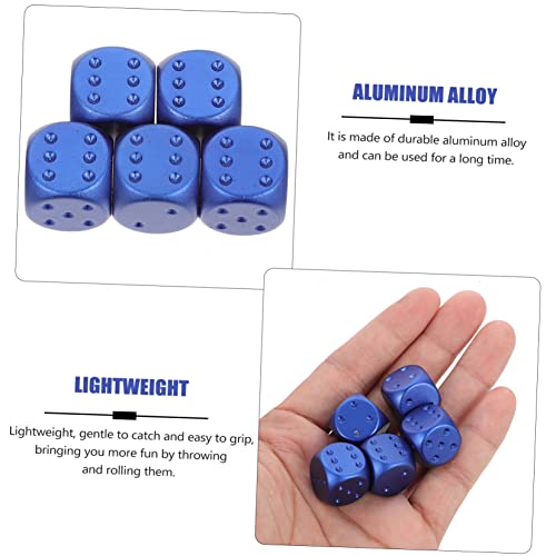 Warmhm Würfelset Würfelspiel Würfelrequisiten Aus Aluminiumlegierung Dekorativ Und Funktional Ideal Für Partys Zu Hause Und Zum Schenken von Warmhm