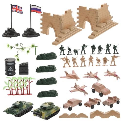 Warmhm 1 Satz Militärmodell mit Figuren und Zubehör Realistische Spielzeuge für Jungen und Dekoration für Kinderzimmer und Schreibtisch für Modellbau Warmhm 1 Satz Militärmodell mit Figuren und Zubehör Realistische Spielzeuge für Jungen und Dekoration für Kinderzimmer und Schreibtisch für Modellbau von Warmhm
