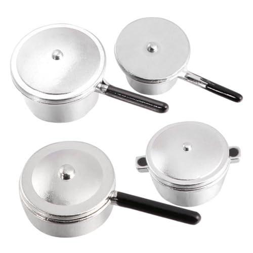 Warmhm 1 Satz Mini Kochgeschirr aus Metall Teiliges für Umweltfreundliches Küchenzubehör Rollenspiel für Kreative Erziehung Silberne Mini Küchenutensilien Warmhm 1 Satz Mini Kochgeschirr aus Metall Teiliges für Umweltfreundliches Küchenzubehör Rollenspiel für Kreative Erziehung Silberne Mini Küchenutensilien von Warmhm