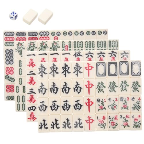 Warmhm 1 Satz Mini Mahjong Set Tragbares Kompaktes Mahjong Spielset aus Resin für Zuhause Partys und Reisen mit Feiner Verarbeitung und Einzigartigem Design Warmhm 1 Satz Mini Mahjong Set Tragbares Kompaktes Mahjong Spielset aus Resin für Zuhause Partys und Reisen mit Feiner Verarbeitung und Einzigartigem Design von Warmhm