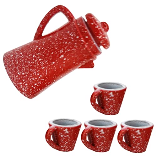 Warmhm 1 Satz Mini Teetasse lose Mini-Puppenhauszubehör Tee-Ei spielzeugküche zubehör Puppenstuben Zubehör Miniatur-Life-Scene-Accessoire Mini- - Legierung von Warmhm