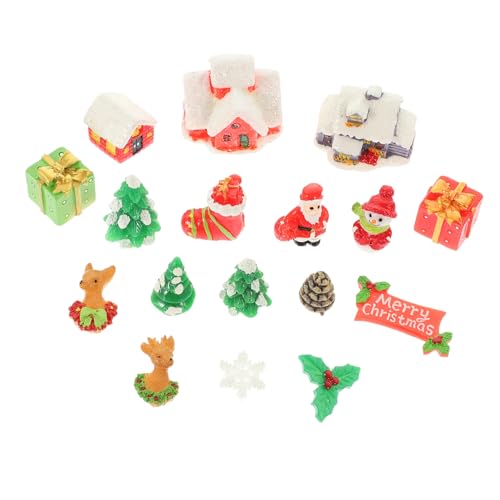 Warmhm 1 Satz Mini Weihnachtsornamente Teiliges aus Harz für Puppenhaus und Miniaturgarten Weihnachtsdekoration für Festliche und Micro Landschaftsdesign Warmhm 1 Satz Mini Weihnachtsornamente Teiliges aus Harz für Puppenhaus und Miniaturgarten Weihnachtsdekoration für Festliche und Micro Landschaftsdesign von Warmhm