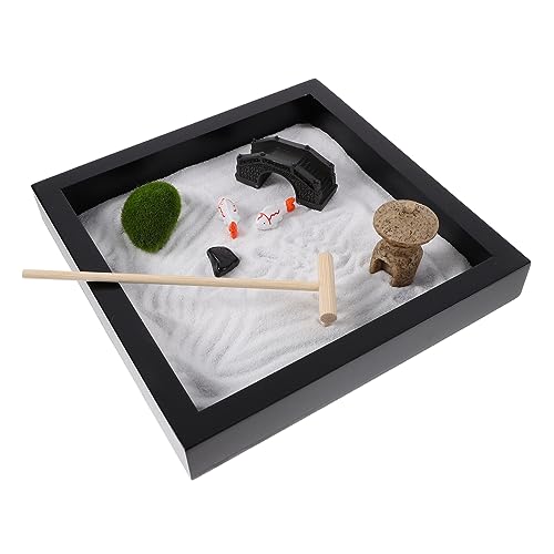 Warmhm 1 Satz Mini Zen Garten aus Japanische Tischdekoration für Meditation und Handgefertigter Accessoires für Büro Zuhause und Kreative Gestaltung Warmhm 1 Satz Mini Zen Garten aus Japanische Tischdekoration für Meditation und Handgefertigter Accessoires für Büro Zuhause und Kreative Gestaltung von Warmhm
