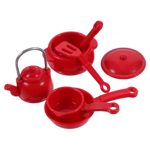 Warmhm 1 Satz Mini-küchengeschirr-Modell Retro-miniküchengeschirr Mini-küchenutensil Mini-hausküchen-kochgeschirr Geben Vor, Zu Sein Kleines Küchengeschirr Plastik Rot Warmhm 1 Satz Mini-küchengeschirr-Modell Retro-miniküchengeschirr Mini-küchenutensil Mini-hausküchen-kochgeschirr Geben Vor, Zu Sein Kleines Küchengeschirr Plastik Rot von Warmhm
