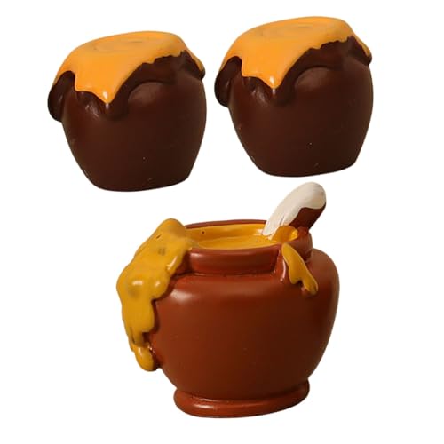 Warmhm 1 Satz Miniatur Bienenhonigtopf Großes und Kleine Resin Honigtöpfe für Puppenhaus Dekoration Charmante Accessoires für DIY und Kreative Gestaltung Wohn und Büroräumen Warmhm 1 Satz Miniatur Bienenhonigtopf Großes und Kleine Resin Honigtöpfe für Puppenhaus Dekoration Charmante Accessoires für DIY und Kreative Gestaltung Wohn und Büroräumen von Warmhm