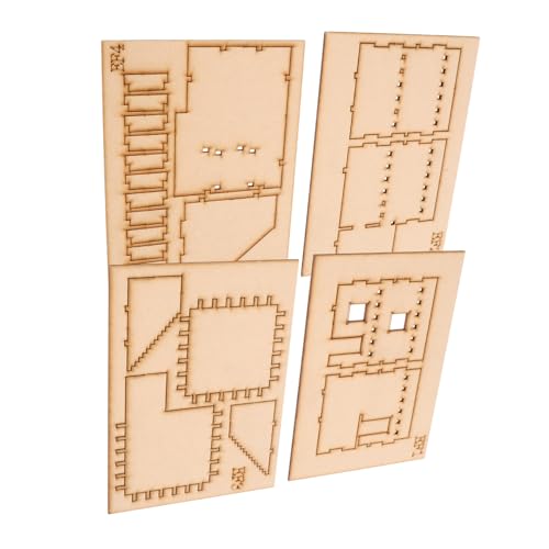 Warmhm 1 Satz Modell des Holzmontagemodells Holzpuzzle Für Holzpuzzles Für 3D-rätsel Für Erwachsene 3D-Puzzle Aus Holz Basteln Für Kleinkind-Puzzle 3D Golden Hölzern von Warmhm