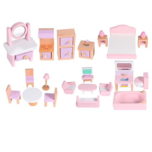 Warmhm 1 Satz Möbel aus Buchenholz für Puppenhäuser DIY Dekoration für Mini Häuser Farbenfrohes Design Sicheres und Leichtes für Kreative Spielwelten Warmhm 1 Satz Möbel aus Buchenholz für Puppenhäuser DIY Dekoration für Mini Häuser Farbenfrohes Design Sicheres und Leichtes für Kreative Spielwelten von Warmhm
